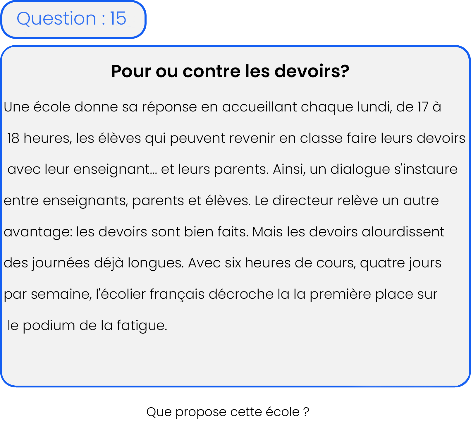 Question 15