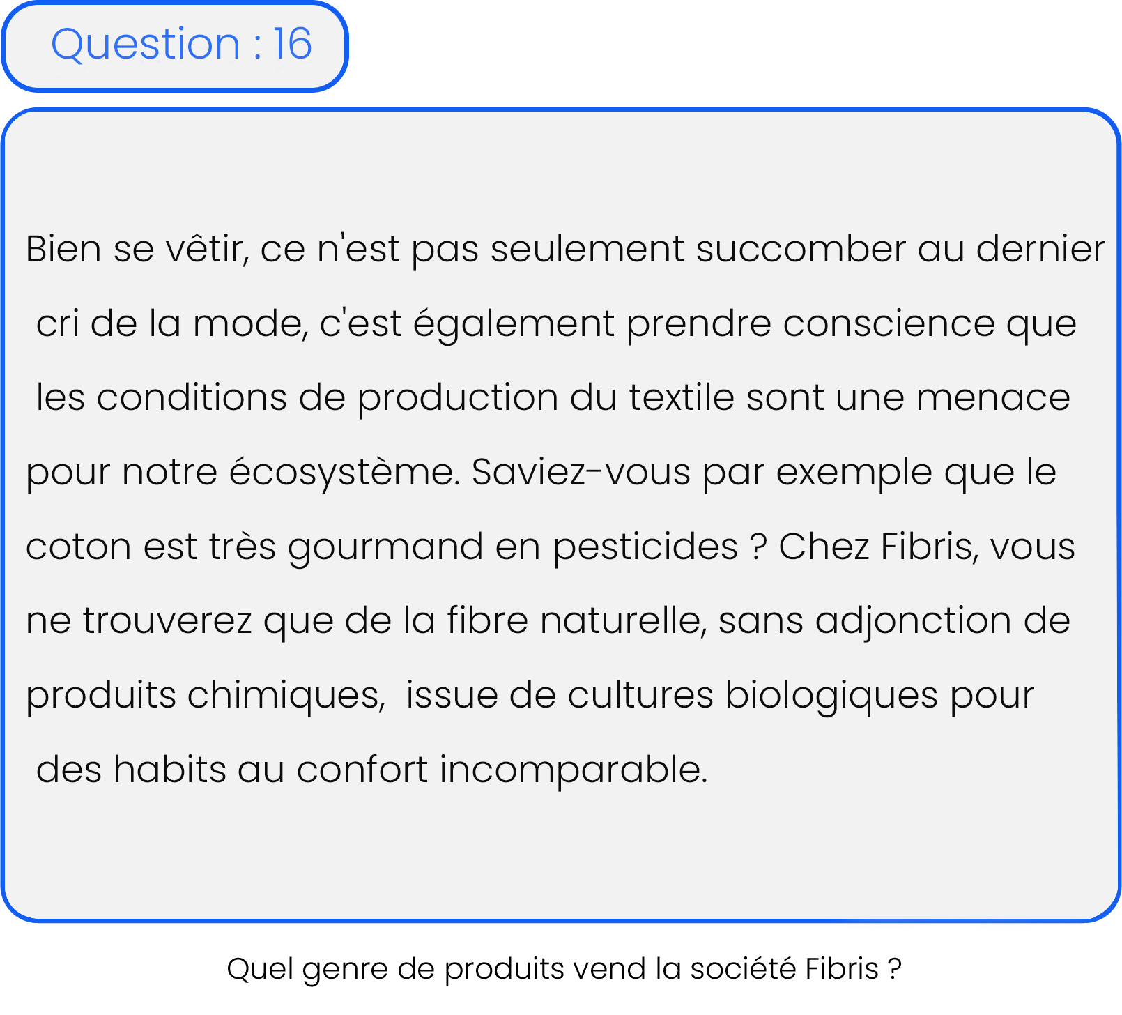 Question 16