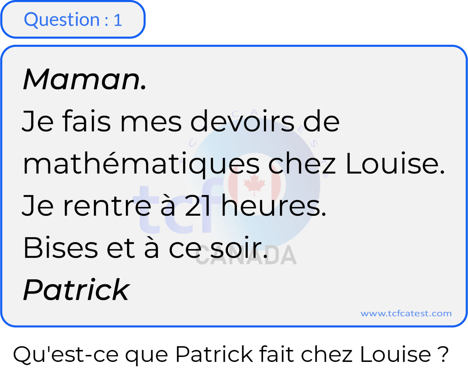 Question 1