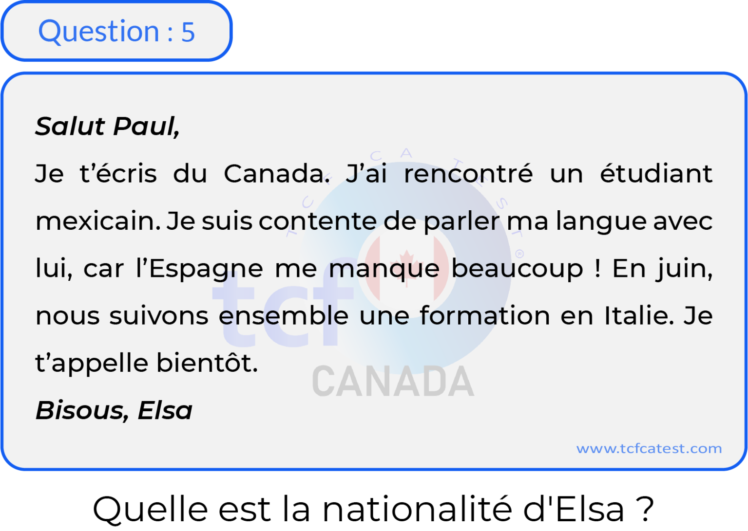 Question 5