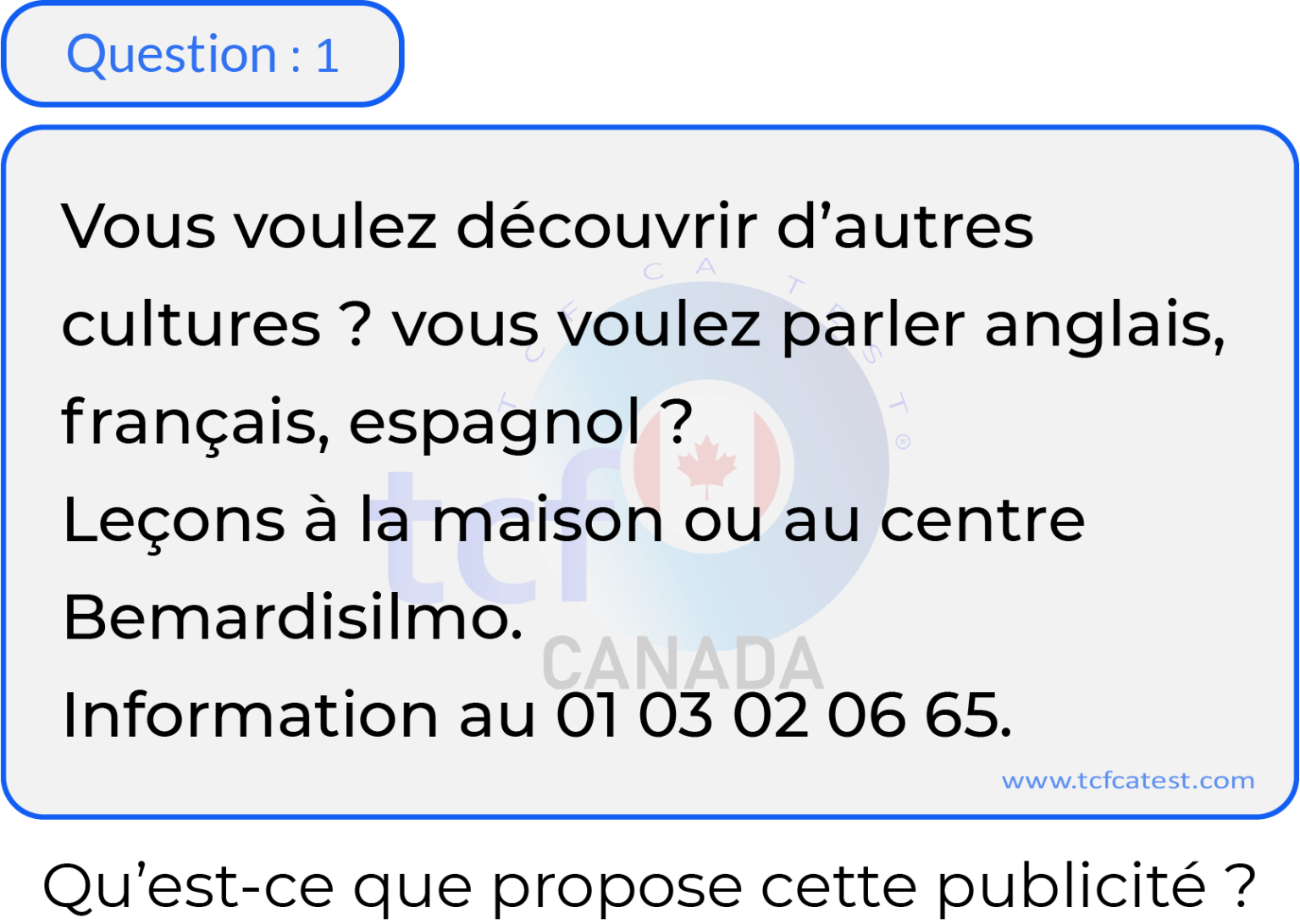 Question 1