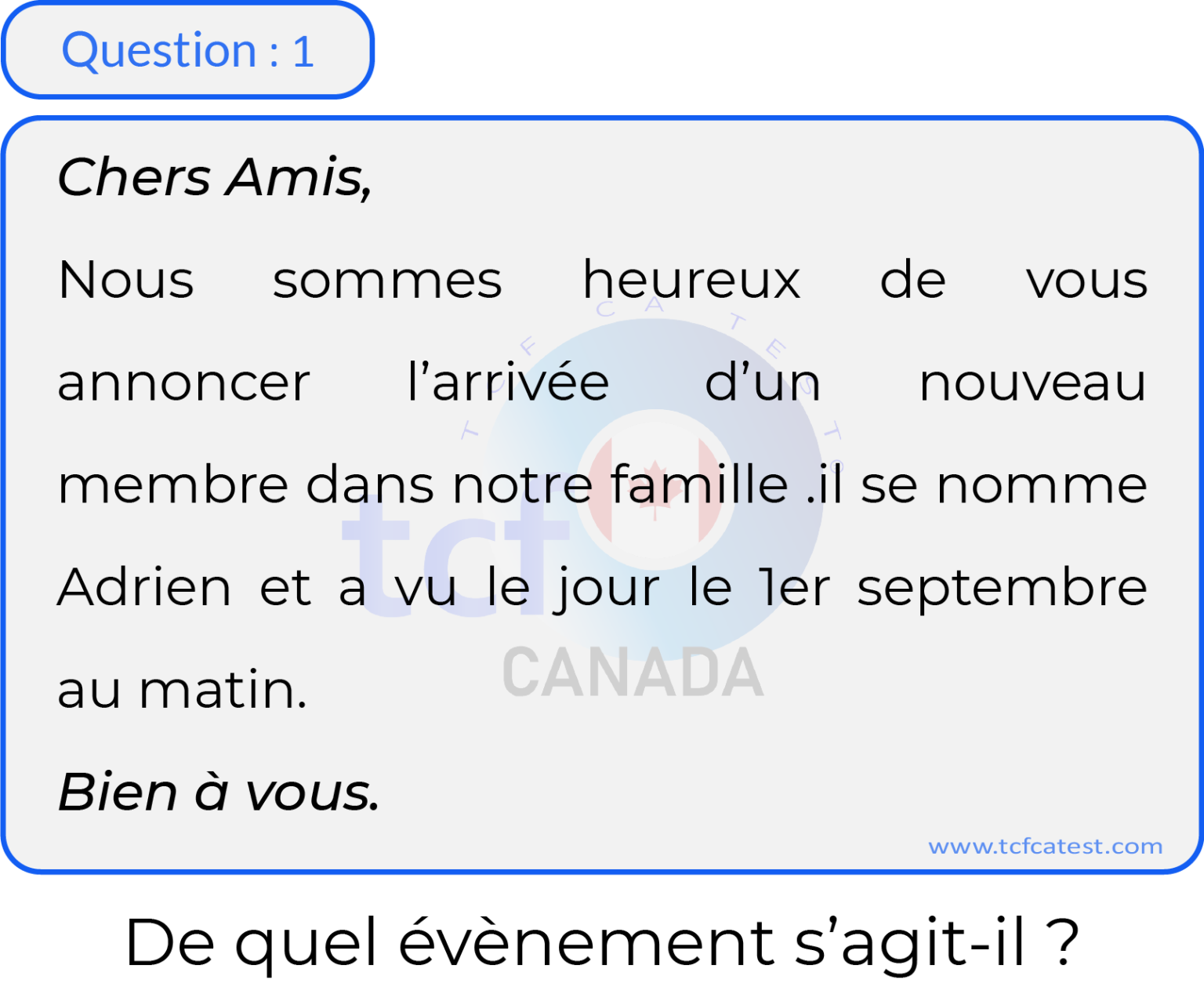 Question 1