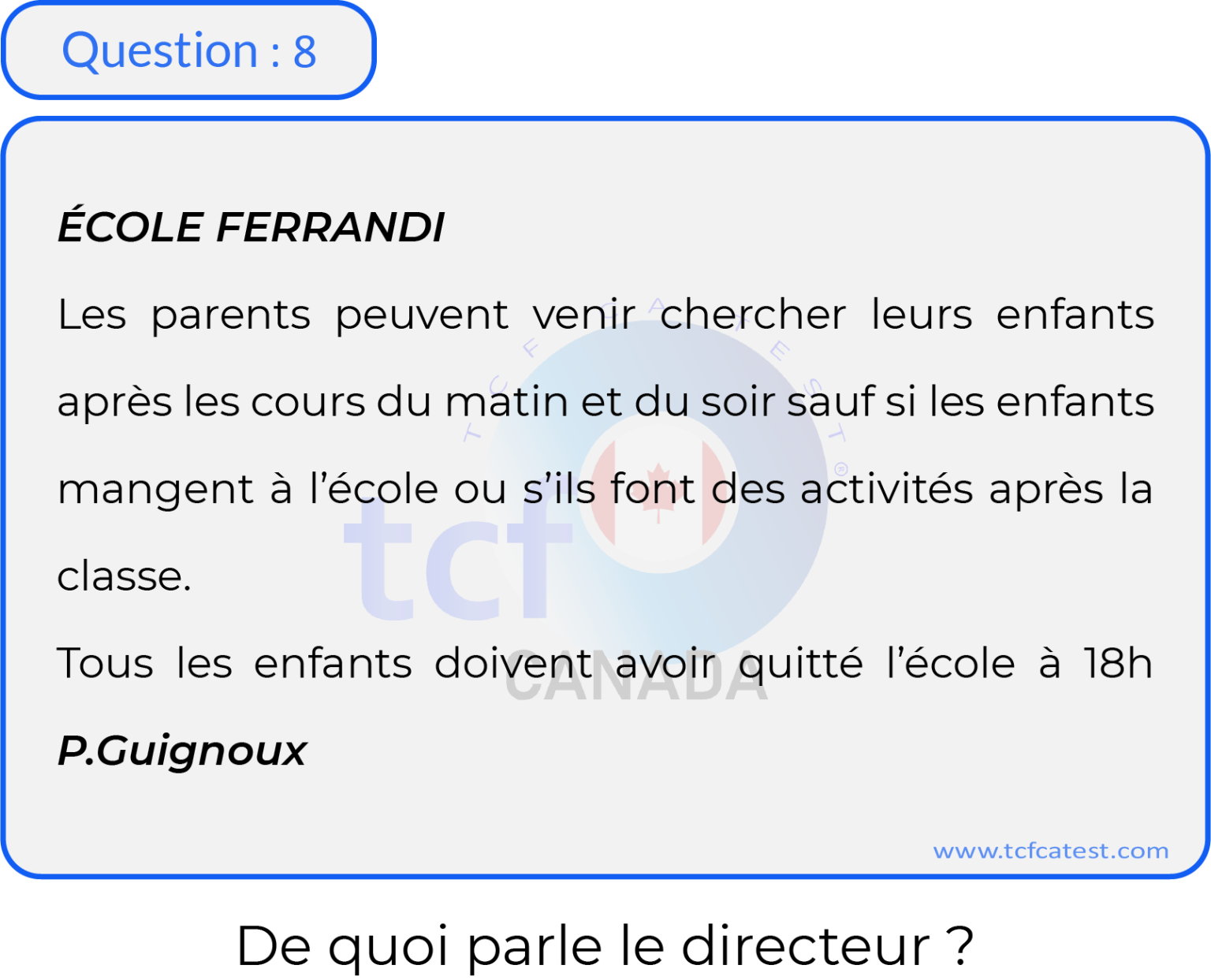 Question 8